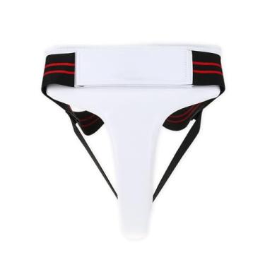 Imagem de Mulheres Taekwondo Groin Guard Boxe Karate Jockstrap Sanda Virilha Protetor de Alta Qualidade PU Couro Design Ergonômico Cobertura Óptima Ajuste Confortável para Treinamento de (M)