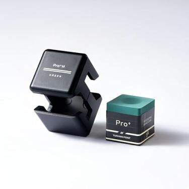 Imagem de TP Pro+ | TP Chalk Pro+ Giz para taco de bilhar | Giz de bilhar TurningPoint para torneios profissionais dedicado (reduz o erro, durável, baixa deflexão) (TP Pro+ verde, M)