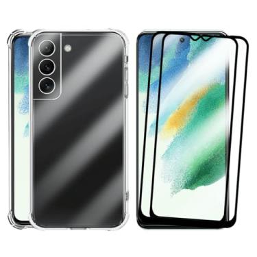 Imagem de Kit 2 Películas Para S21 FE + Capa Capinha Compatível Samsung Galaxy Vidro 3d Anti Impacto
