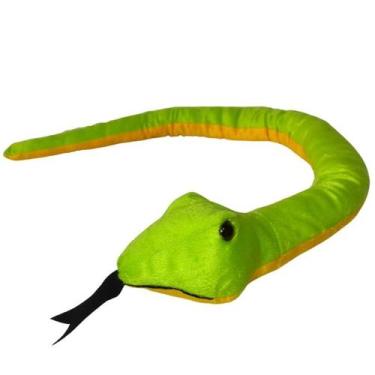 Imagem de Cobra de Pelúcia Verde 133 cm Antialérgica - Mirante Brasil