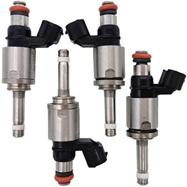 Imagem de 4 peças de injetores de combustível de motor de bico de 6 furos PE01-13-250C para 2017 Mazda 3, 14-16 Mazda 3 I, 12-16 Mazda 3 i, 16-17 Mazda CX-3, 16-17 Mazda MX-5, 13-16 Mazda CX-5 2.0L-l4 PE0113250C