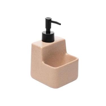 Imagem de Porta Detergente Líquido C/ Suporte Para Esponja Nude 360ml
