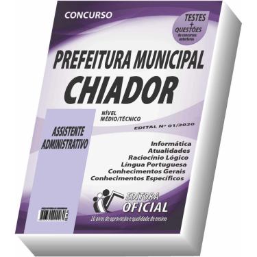 Imagem de Apostila Prefeitura De Chiador - Assistente Administrativo