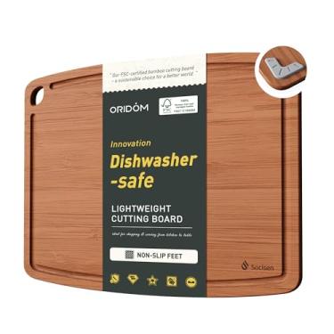 Imagem de Tábuas de corte para cozinha antiderrapante agradável grão sólido ponta grossa suco de madeira ranhura tábua de cortar cozinha essencial aquecimento casa anfitriã presente roxo