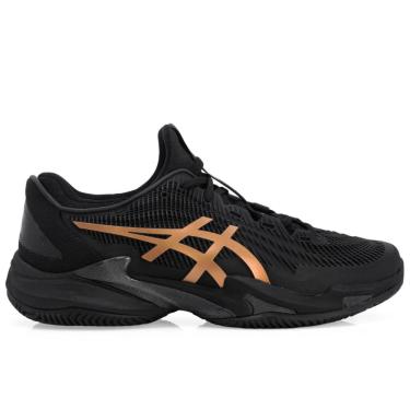 Imagem de Tênis Asics Court FF 3 Novak - Clay Saibro - Night Preto e Dourado-42