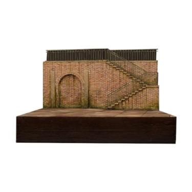 Imagem de Milageto 1/35 Modelo de edifício do modelo de arquitetura DIY Cenário de cenas Layout Micro Paisagem