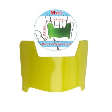 Imagem de DUTYBOD Mini Viseira Transparente Para Capacete De Futebol Com Clipes, Ajuste Universal Colecionadores E Expositores (Azul Transparente)