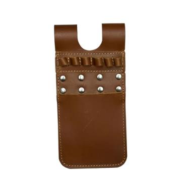 Imagem de Suporte de bolso de flecha, suprimentos leves para tiro com arco tradicional, suporte de bolso de couro para 6 flechas, esportes