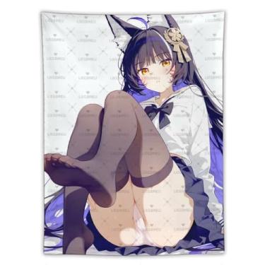 Imagem de LIEGBMEU Tapeçaria Pinup Girl Sexy Hot Anime Girl 152.4 cmx203.2 cm Wall Quilt Art Whimsical Tapestry DecorationAa098