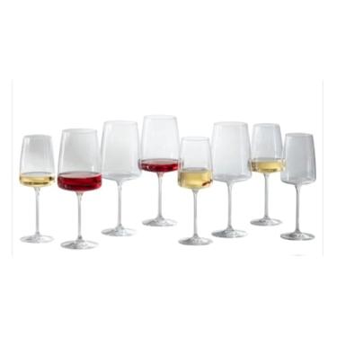 Imagem de Conjunto de taças de vinho Zwiesel Sensa, 8 peças, 4 vinho branco 350 ml, 4 vinho tinto 632 g