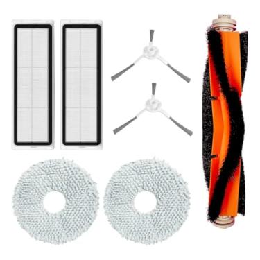 Imagem de PRODUTO NO BRASIL - SEM CUSTO DE FRETE - Kit de acessórios para aspirador de pó robô Xiaomi X20+/X20 Plus, 1 escova principal, 2 filtros, 2 escovas laterais, 2 almofadas de esfregão.