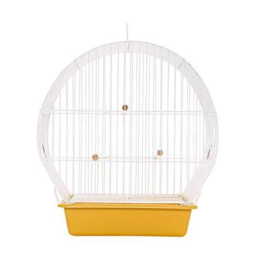 Imagem de Gaiola para Pássaros Arco Top Amarela Monaco