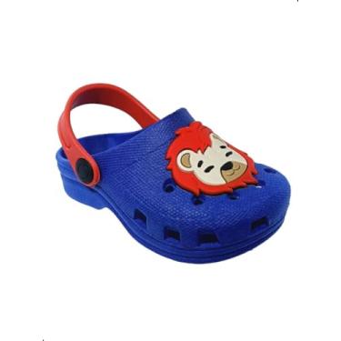 Imagem de Babuche Sandália Infantil Menino Leão Dulupé, Antiderrapante e Leve (BR, Bebê, Faixa Numérico, 21, 22)