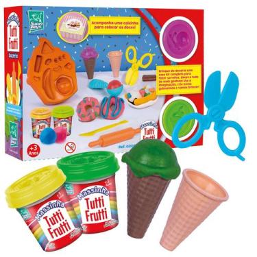 Imagem de Kit Massinha De Modelar Tutti Frutti Doceria Com Acessorios - Super To