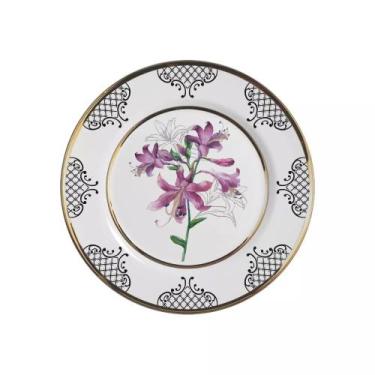 Imagem de Conjunto com 6 Pratos de Sobremesa Amália Ø21cm - Alleanza Cerâmica