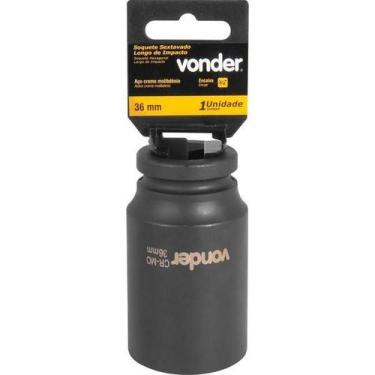 Imagem de Soquete Sextavado De Impacto Longo Enc 3/4 36Mm Aço Cromo - Vonder