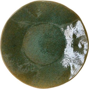 Imagem de Prato fundo de cerâmica orgânico verde terra viva - haifa collection p