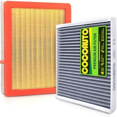 Imagem de COCOAUTO Kit de filtro de ar para motor e cabine para Chevy Equinox (2018-2025) 1,5L 1,6L 2,0L, compatível com GMC Terrain (2018-2025), não para elétrico, substitui 23279657, 13508023