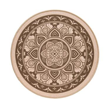 Imagem de Jogo Americano Copa E Cia Avulso Liva Circular Print Mandala Taupe