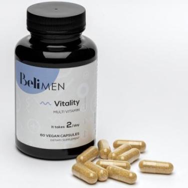 Imagem de Multivitamínico pré-natal Beli Men 60 cápsulas com vitamina E, B6, B12