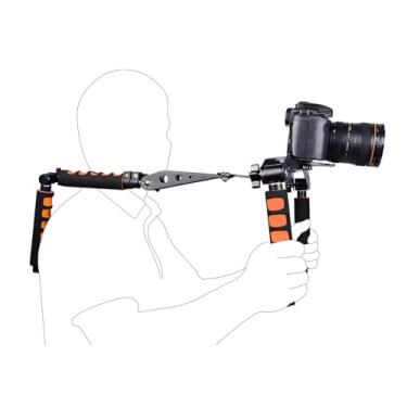 Imagem de Asixxsix Kit Universal de Plataforma de Ombro, Kit de Montagem de Ombro da Câmera para Estabilizador de Vídeo de Vídeo DSLR, Sistemas de Suporte de Liga de Alumínio Anti -shake