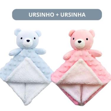 Imagem de Kit Naninha Bebê Premium Hipoalergênica - Bichinhos Pelúcia Paninho de