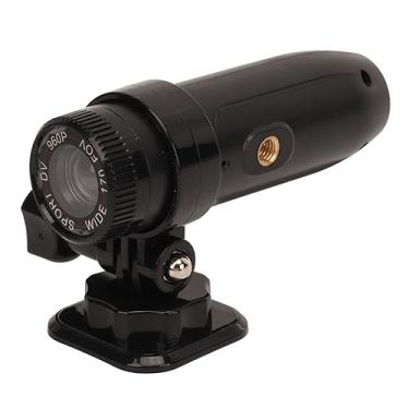 Imagem de Mini câmera esportiva DV, câmera de capacete de motocicleta, gravador de vídeo de bicicleta, câmera de ação esportiva DV com gravação em loop e lente grande angular para ambientes externos