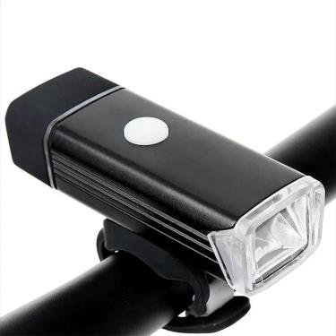 Imagem de 2X Farol Lanterna Bike Led 4 Funções Recarregável Usb Forte