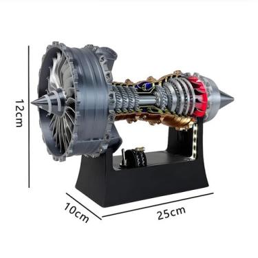 Imagem de Modelo De Motor Turbofan De Simulação TR-900 De Alta Precisão De 25CM,
