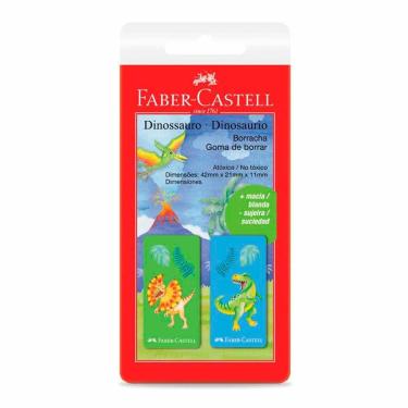 Imagem de Borracha Dinossauro com 2 unidades - Faber-Castell