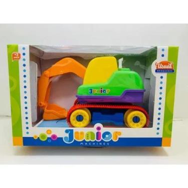 Imagem de Brinquedo Infantil Trator Junior Machines Escavadeira (25444) - USUAL 