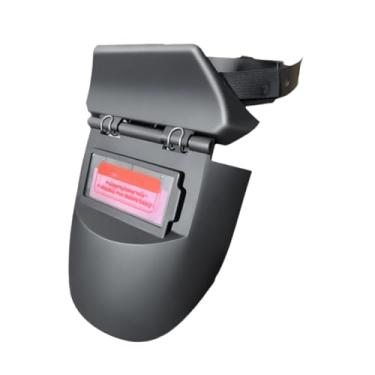 Imagem de harayaa Capacete de soldagem, protetor facial, energia solar, antirrespingos, sombra ampla, equipamento de proteção, máscara de soldagem, capuz de soldador, Clássico