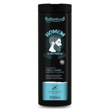 Imagem de Shampoo Cabelo e Barba Homem Mult Hair 300Ml, Bothanico