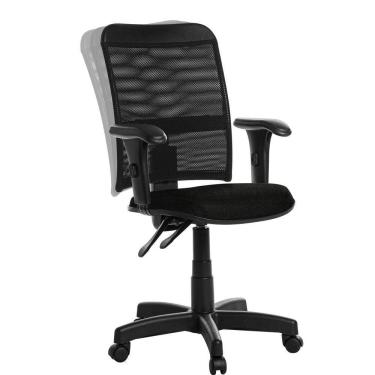 Imagem de Cadeira Escritório Ergonômica Tela Com Braço Rcp Cor:Preto