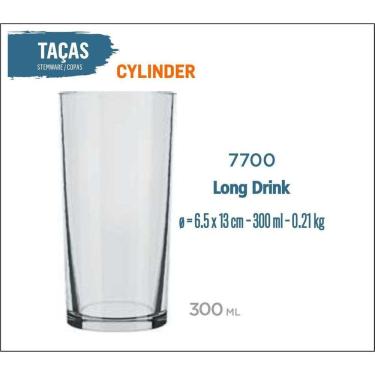 Imagem de 12 Copos Cylinder 300Ml - Long Drink