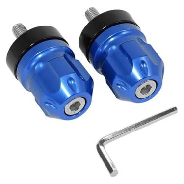 Imagem de Barra End Weights Motocicleta Guidão Sliders Plug Longo Compatível com Z900 2017-(Azul)