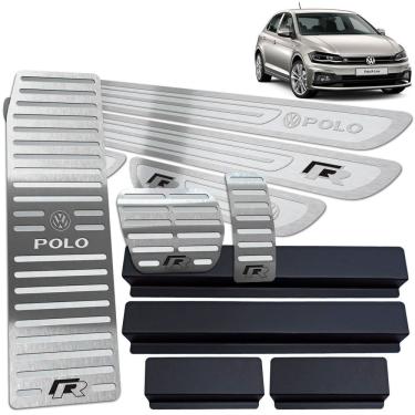 Imagem de Descanso Pedaleira Automático Soleiras Polo R-Line Prata AR