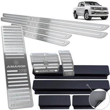 Imagem de Descanso Pedaleira Soleira Amarok V6 Highline 2018 20 Prata