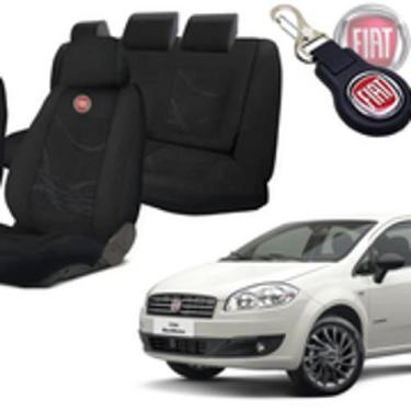 Imagem de Capas de Qualidade Fiat Linea 2008/2016 + Volante + Chaveiro - Ferro T