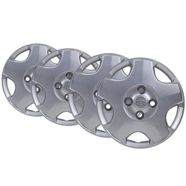 Imagem de Jogo De Calotas Aro 13 Prata 5 Raios Acessorios Celta chevette corsa K