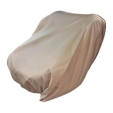 Imagem de Kokiya Capa protetora para assento de bebê em carro, à prova d'água, Oxford, protetor solar, à prova de poeira, para viagens ao ar livre, veículos, Cáqui