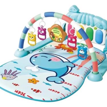 Imagem de Tapete Bebê de Atividades Musical com Piano Interativo - AZUL