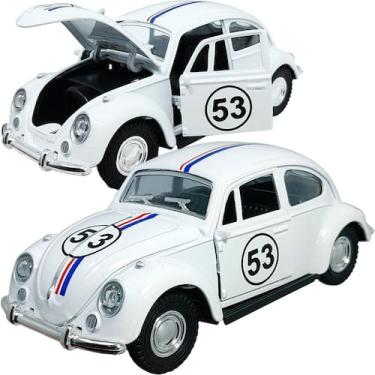 Imagem de Miniatura Carrinho Fusca Herbie Fricção Metal Colecionável - Genérico,