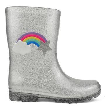 Imagem de Galocha Infantil Cano Alto em PVC Bota Infantil Impermeável Leve e Con