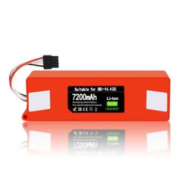 Imagem de Bateria atualizada de 7200mAh 14,4 V para Roborock S4 S5 S6 S7 Q7 Max S50 S60 S70, T4 T6 T7 T60 T65, para Xiaowa E20 E25 E35 C10, para Xiaomi Mijia/Mi 1ª e 2ª geração Peça de Substituição da Bateria