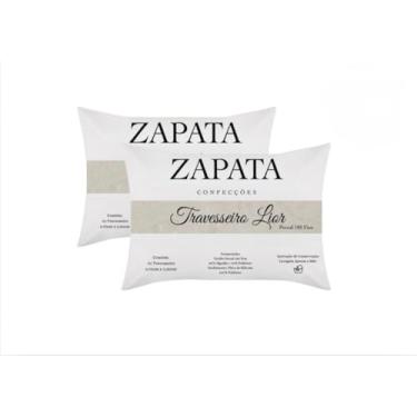 Imagem de Kit com 2 Travesseiros de Silicone Percal 180 Fios Super Macio Com Zíper De Regulagem De Altura