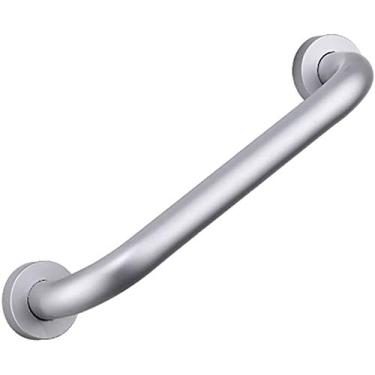 Imagem de XNXWDZ Corrimãos de segurança, corrimãos de banheiro, corrimãos antiderrapantes de segurança, corrimãos de vaso sanitário, adequado para idosos, deficientes e grávidas (prata 30 cm)