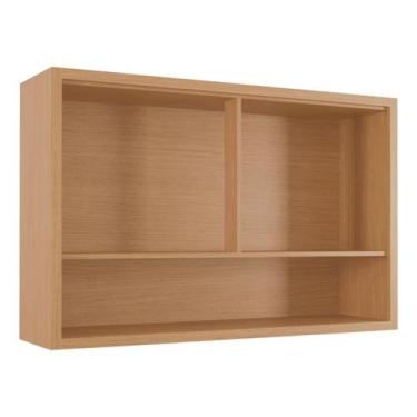 Imagem de Armario Aereo Cozinha Mdf 2 Portas Carvalho 120x78x32cm - Nesher