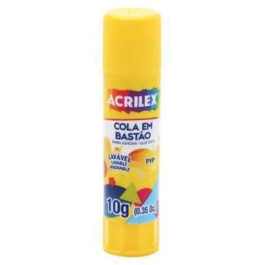 Imagem de Cola Em Bastão 10g Escolar Lavável Kit 2 Unidades Blister - Acrilex