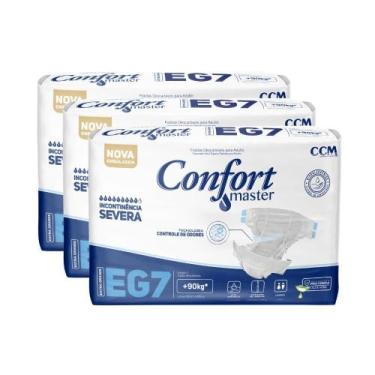 Imagem de Fralda Geriátrica Confort Master Regular Incontinência, EG, 3